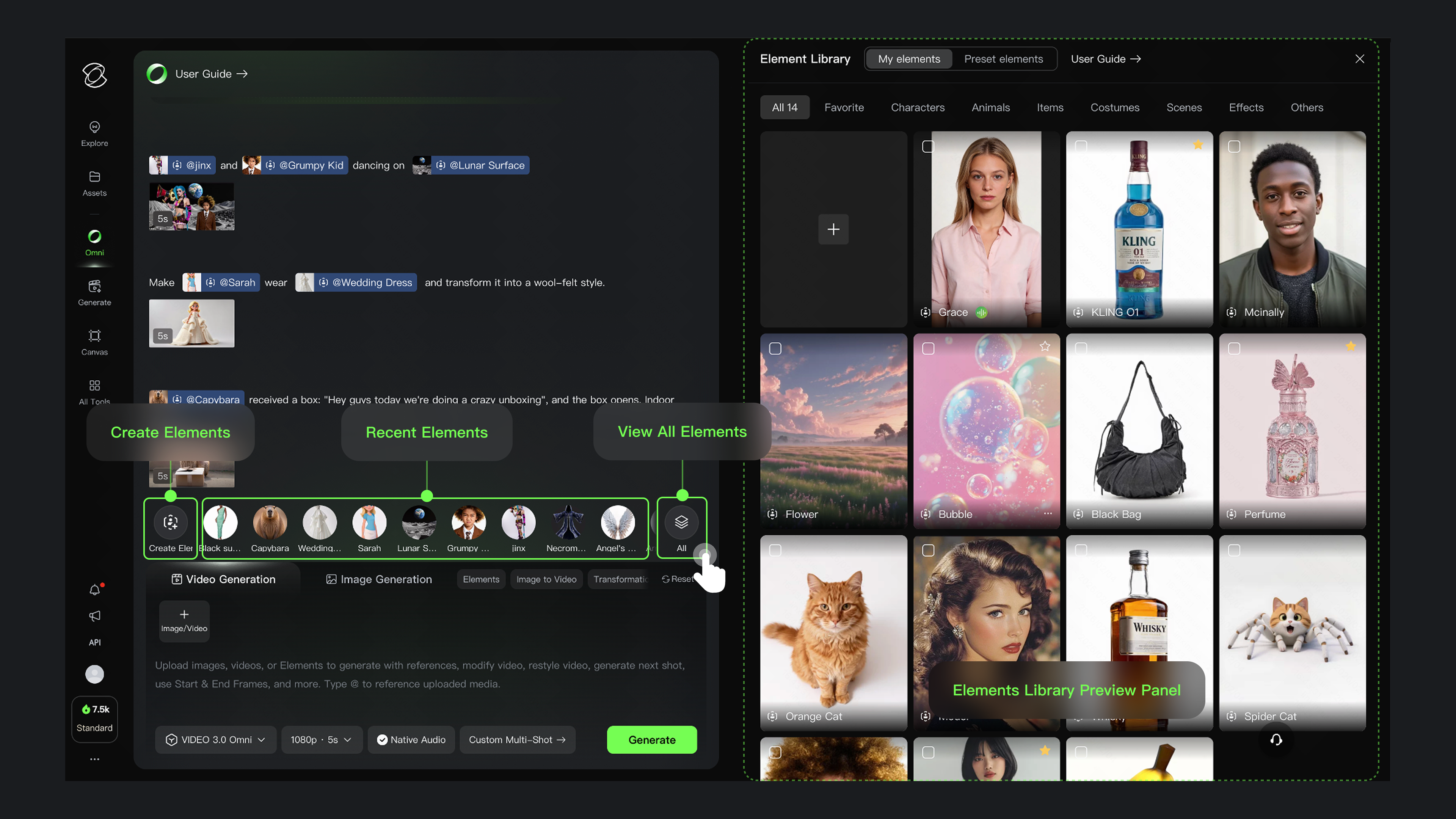 Kling Element Library User Guide
